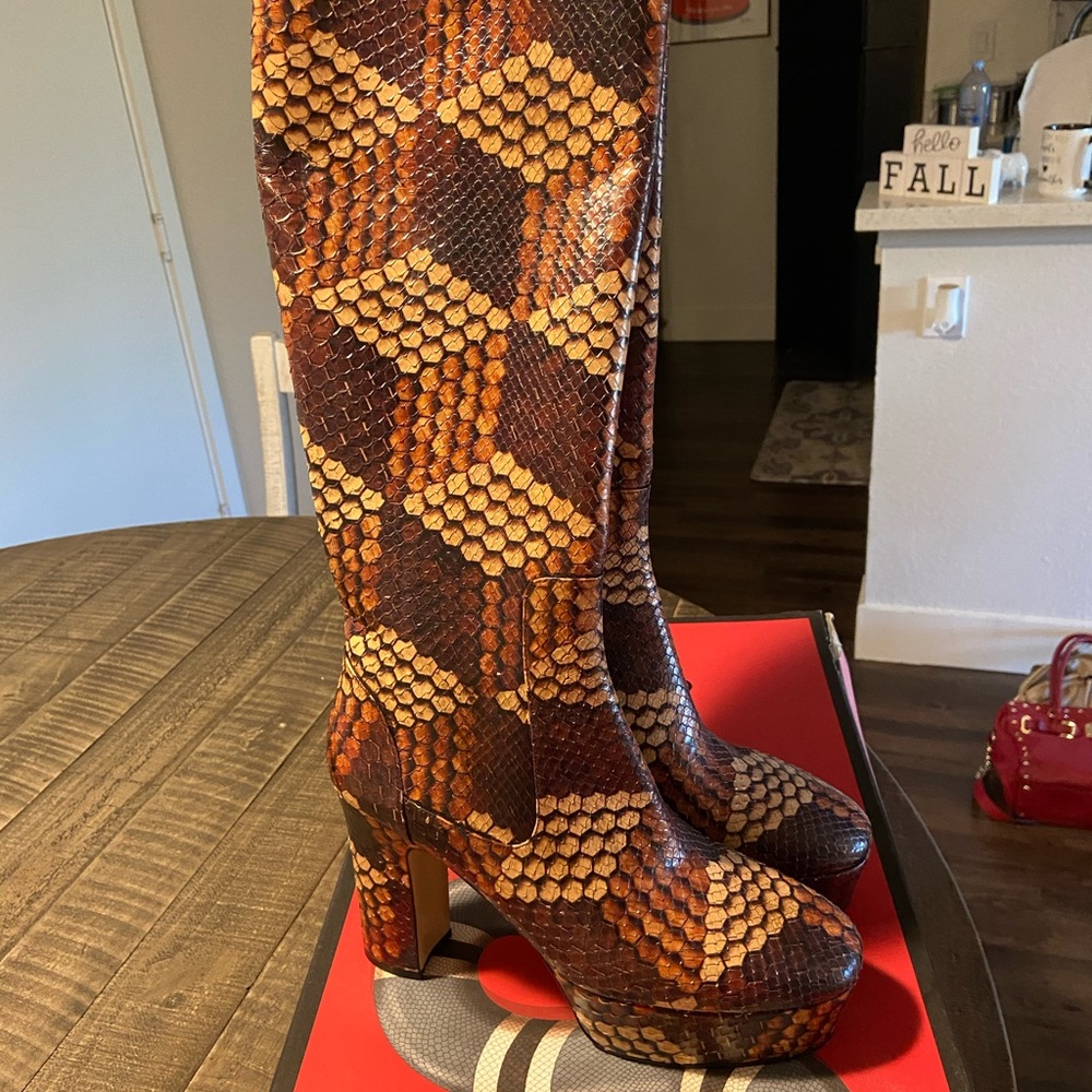 Gucci Python Platform Boots